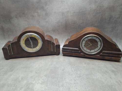 Two Art Deco mantel clocks