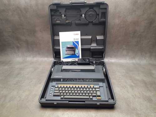 Canon S-14 personal typewriter in carry case