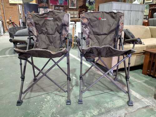 Pair of Kodiak Jumbo folding camping chairs