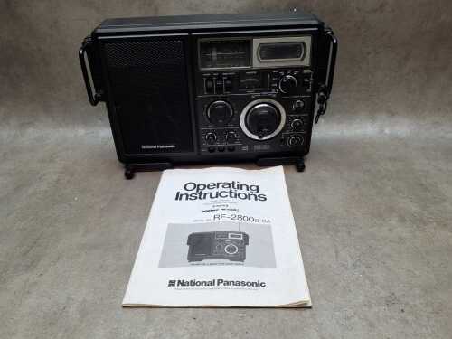 National Panasonic portable radio model RF-2800BA