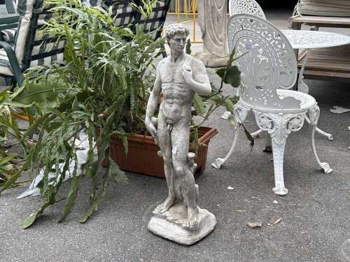 Reproduction of Michelangelo's David resin statue