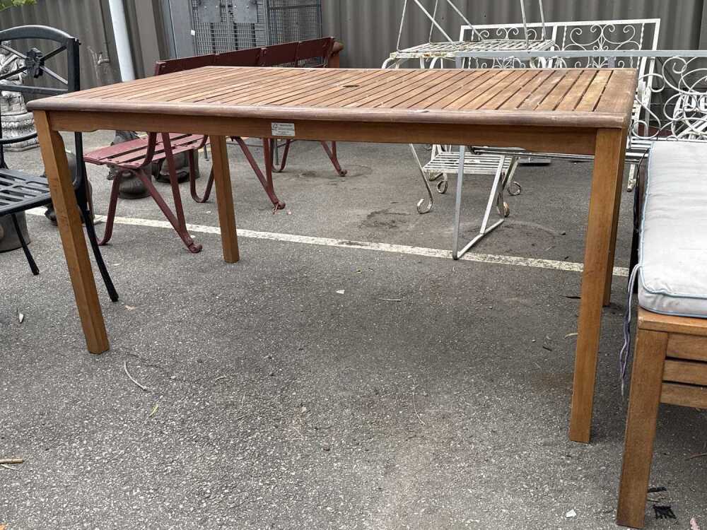 Three-piece timber outdoor dining setting