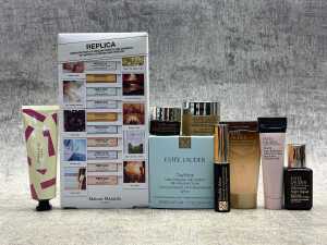 Group of beauty products