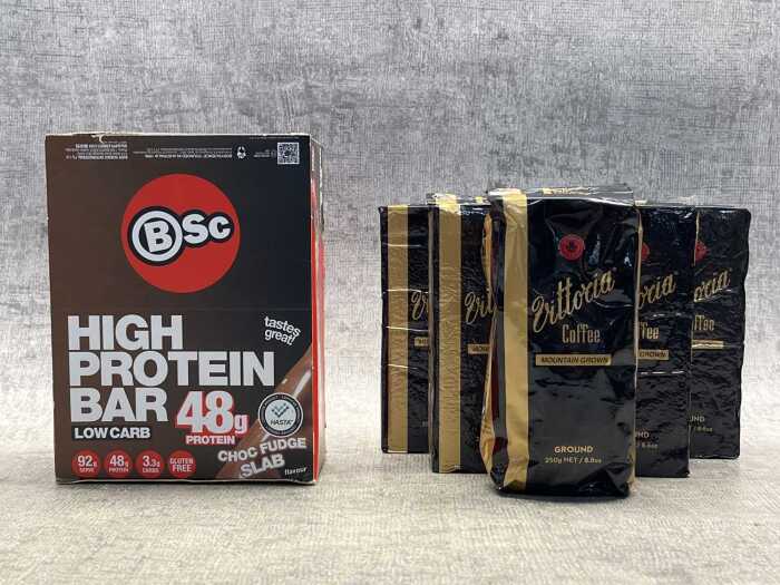 Group o Vittoria Coffee & BSC protein bars