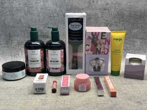 Group of beauty products