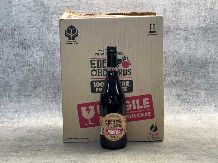 12 bottles of Eden Orchards 100% Pure Cherry Juice