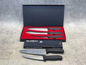 Group of kitchen knives