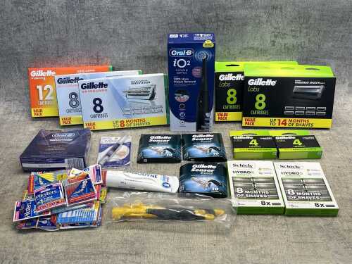 Group of hygiene products
