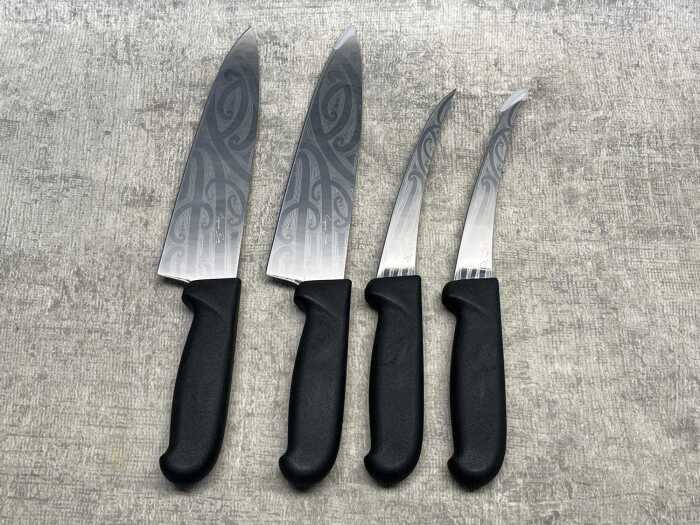 Four Indigenous Blades kitchen knives