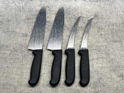 Four Indigenous Blades kitchen knives