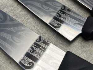 Four Indigenous Blades kitchen knives - 2