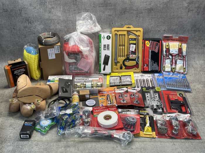 Group of garage products