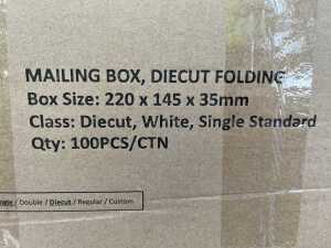 300 die cut folding mailing boxes - 3