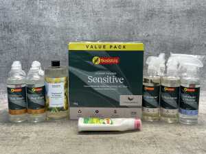 Group of Bosisto's cleaning products
