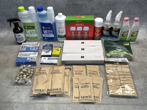 Group of cleaning products
