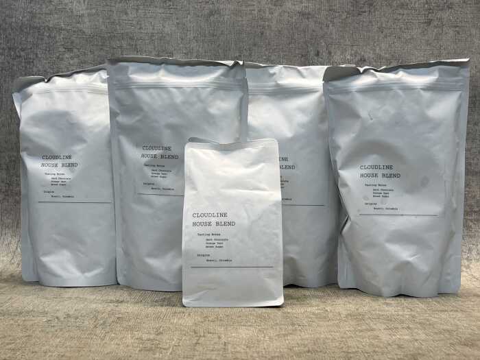 Group of Cloudline House Blend coffee