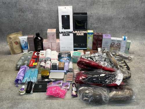 Group of beauty products