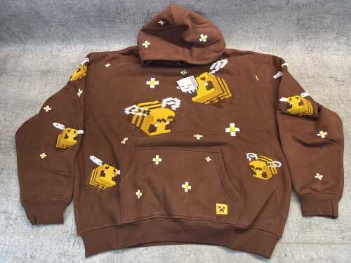 Very Cool X Minecraft Bee Hoodie size M