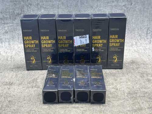 Group of HaloGrow hair growth products