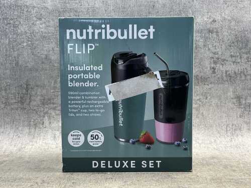 Nutribullet Flip Portable Blender Deluxe Set