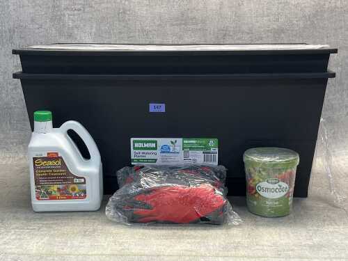 Group of gardening products