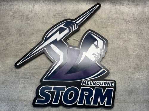 Melbourne Storm wooden cutout