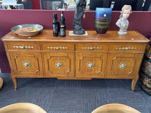 Italian Louis XV style sideboard with gilt-metal mounts