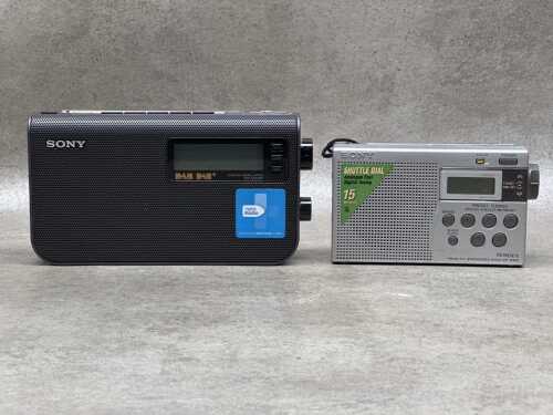 Two Sony portable radios