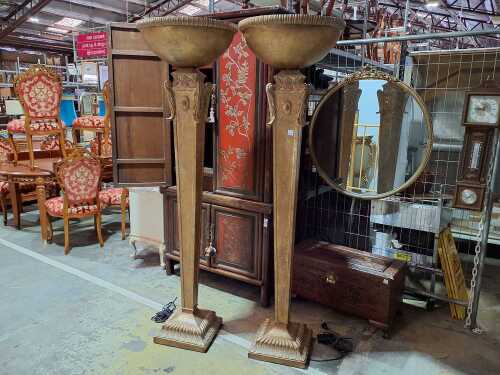 Torchiere floor lamps