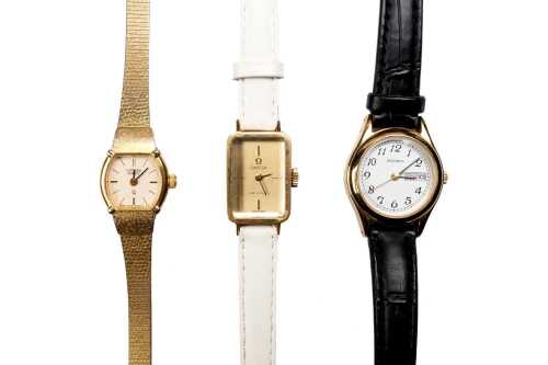 Three vintage ladies quartz watches