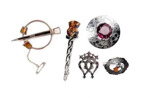A collection of Scottish jewellery