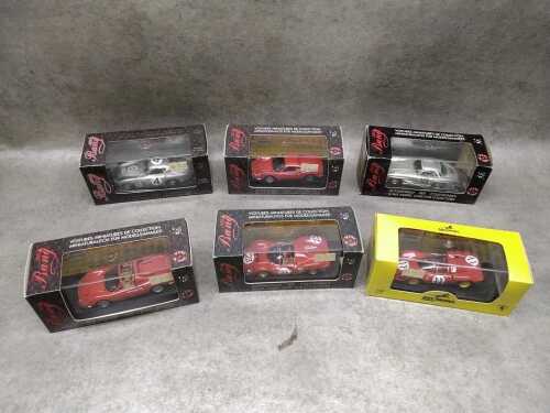 Six new in box 1:43 die cast model cars