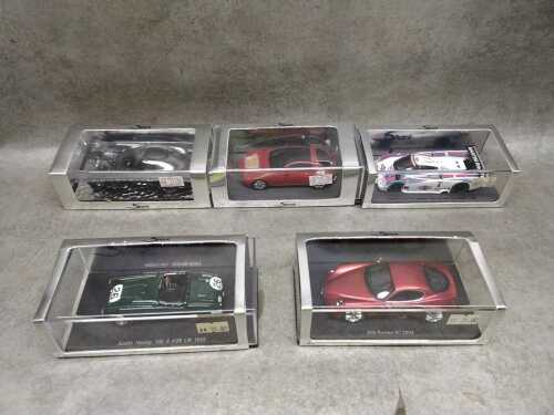 Five Spark 1/43 scale die cast cars in original packaging