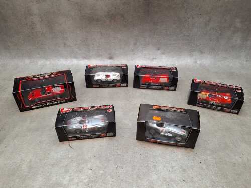 Six new in box 1:43 die cast model cars