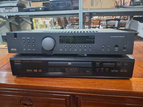 Arcam A28 integrated amplifier and Denon DVD-800 DVD player