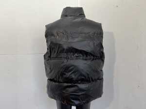 Designer style nylon vest in black, size XL - 2