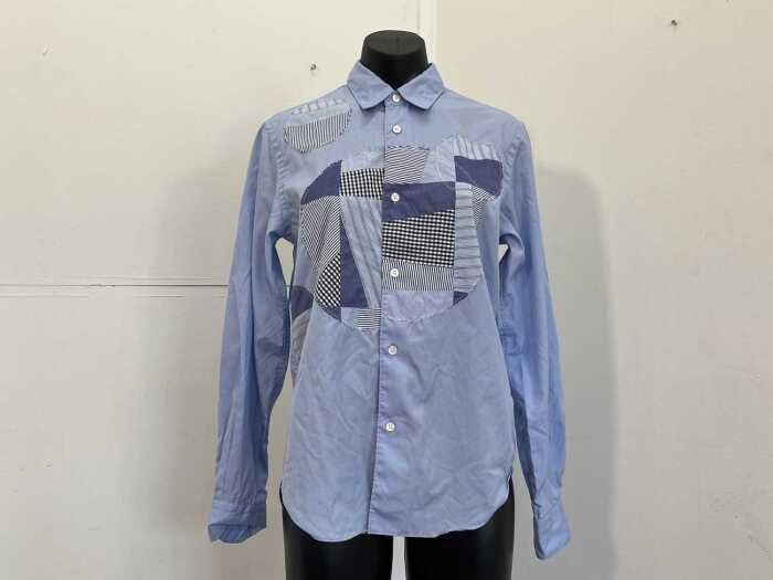 COMME des GAR&Ccedil;ONS HOMME dress shirt in blue, size XS