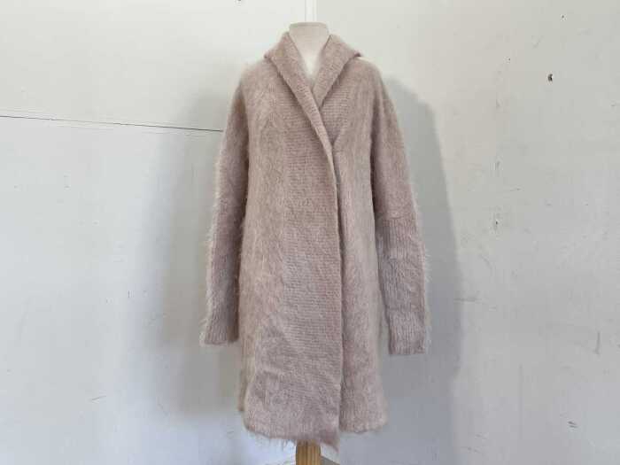 Scanlan Theodore Brushed Mohair Cardigan in Mink, one size