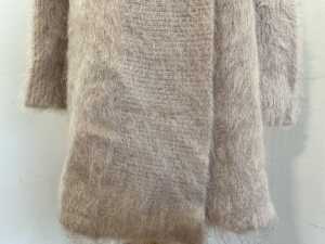 Scanlan Theodore Brushed Mohair Cardigan in Mink, one size - 3