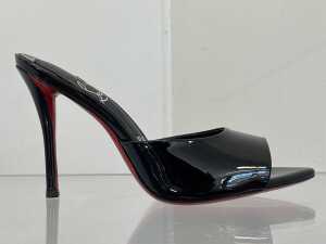 Designer style heels in black and red, size EU 39 - 3