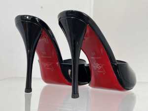 Designer style heels in black and red, size EU 39 - 4
