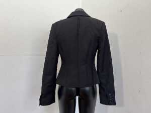 Henne Zira Blazer in Black with Blue Pinstripe, size 6 - 3