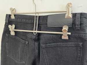 Henne Everly Cropped Jean in Dark Black, size 28 - 3