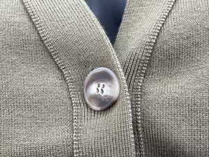 SIR. Ayana Gathered Cardigan in Olive, size S - 4