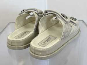 Designer style sandals in off-white, size EU 37 - 4