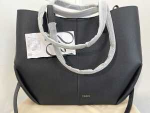 Pol&egrave;ne Cyme Mini handbag in Textured Black - 2