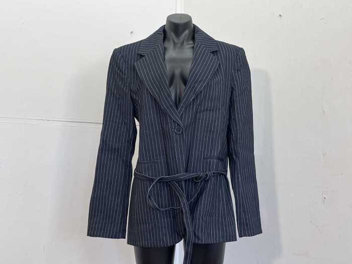 Maku Santorini Blazer in Navy Painted Strip, size 8