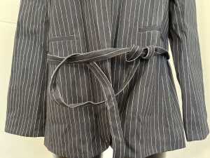 Maku Santorini Blazer in Navy Painted Strip, size 8 - 3