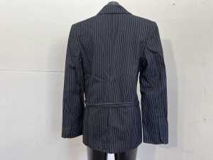 Maku Santorini Blazer in Navy Painted Strip, size 8 - 4