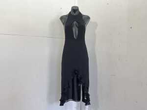 Sasha Therese Cora Midi Dress in black, size XS